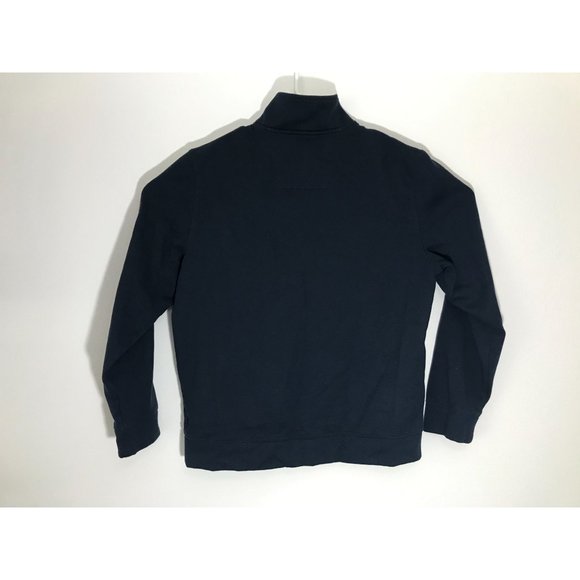 Nautica Mens L Navy Blue 1/4 Zip Pullover Sweater *6 - Picture 2 of 3